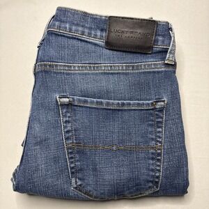 Lucky Brand 410 Jeans Mens 31x32 (32x30.5) Athletic Slim Medium Wash Stretch